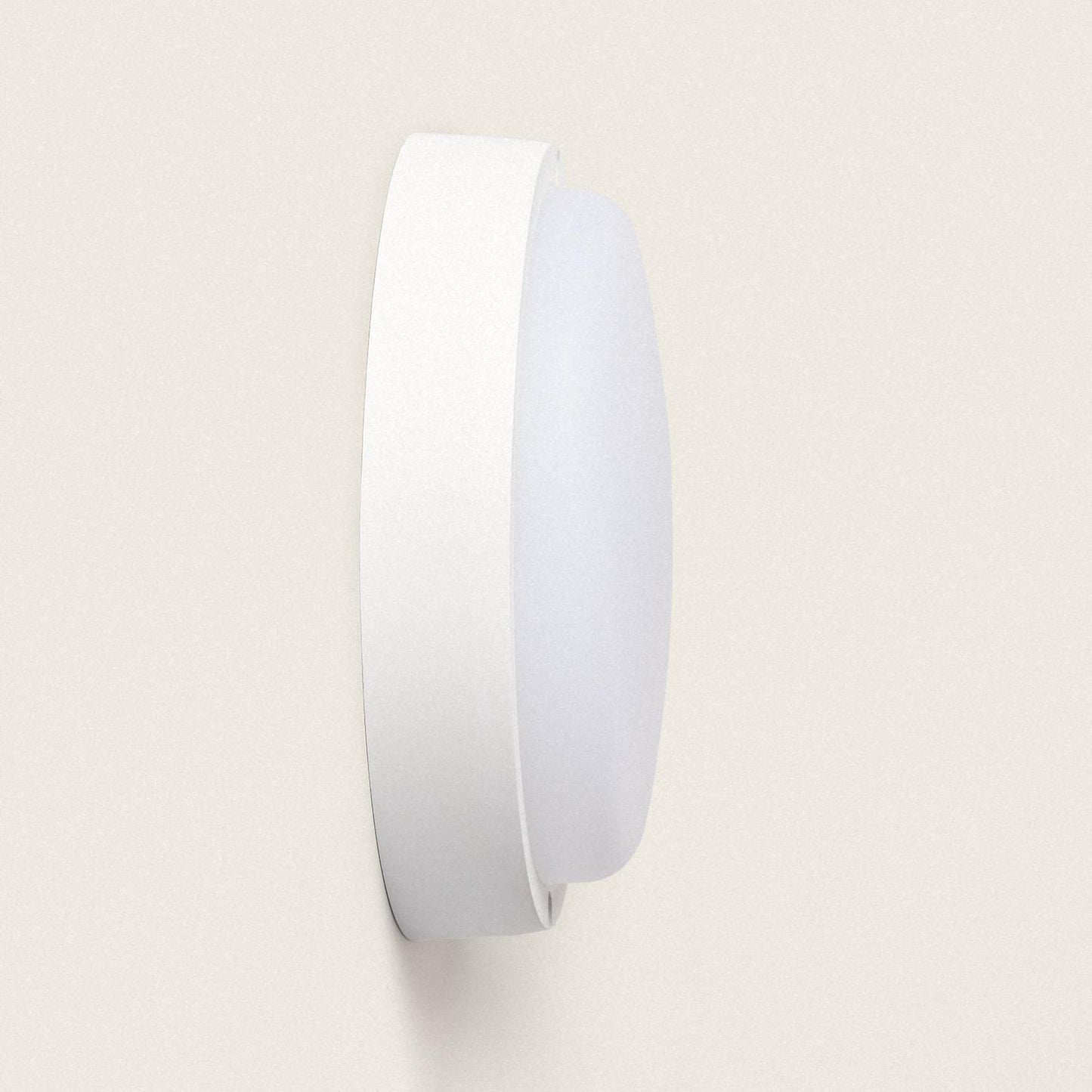 Plafón LED 25W Circular para Exterior Ø175 mm IP65 con Detector de Movimiento Hublot White