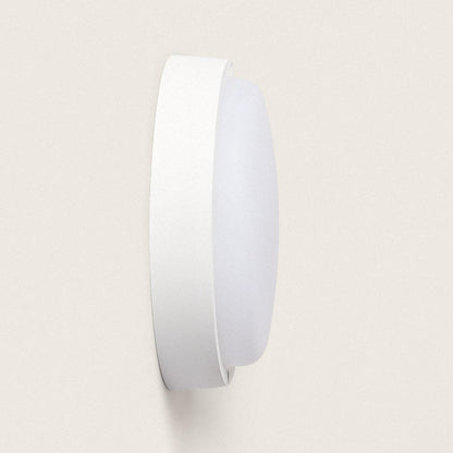 Plafón LED 25W Circular para Exterior Ø175 mm IP65 con Detector de Movimiento Hublot White