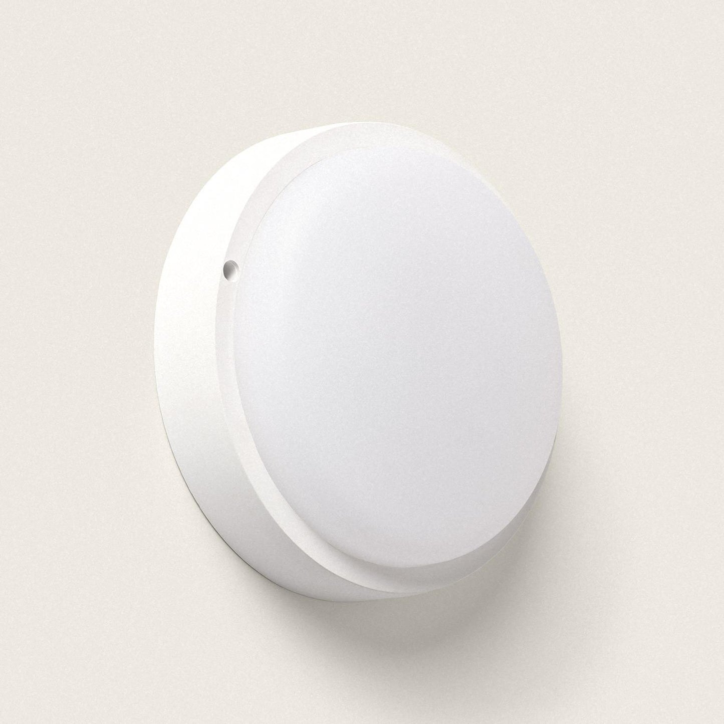 Plafón LED 25W Circular para Exterior Ø175 mm IP65 con Detector de Movimiento Hublot White