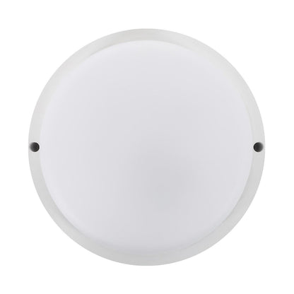 Plafón LED 25W Circular para Exterior Ø175 mm IP65 con Detector de Movimiento Hublot White
