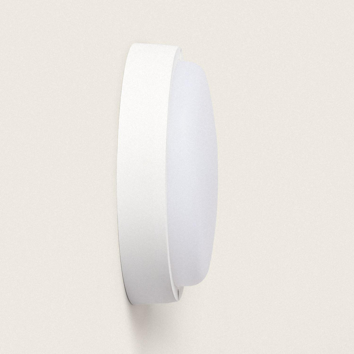 Plafón LED 25W Circular para Exterior Ø175 mm IP65 con Detector de Movimiento Hublot White