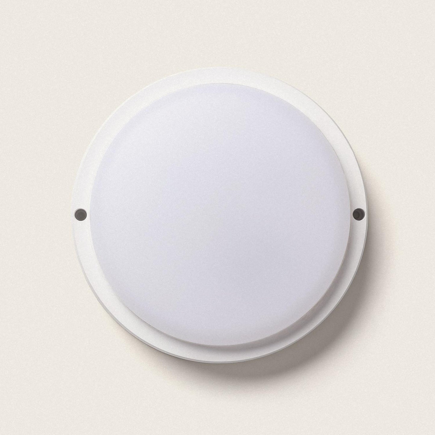 Plafón LED 25W Circular para Exterior Ø175 mm IP65 con Detector de Movimiento Hublot White