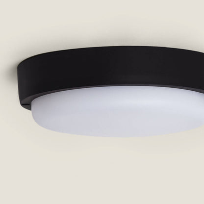 Plafón LED 25W Circular para Exterior Ø175 mm IP65 Hublot Black