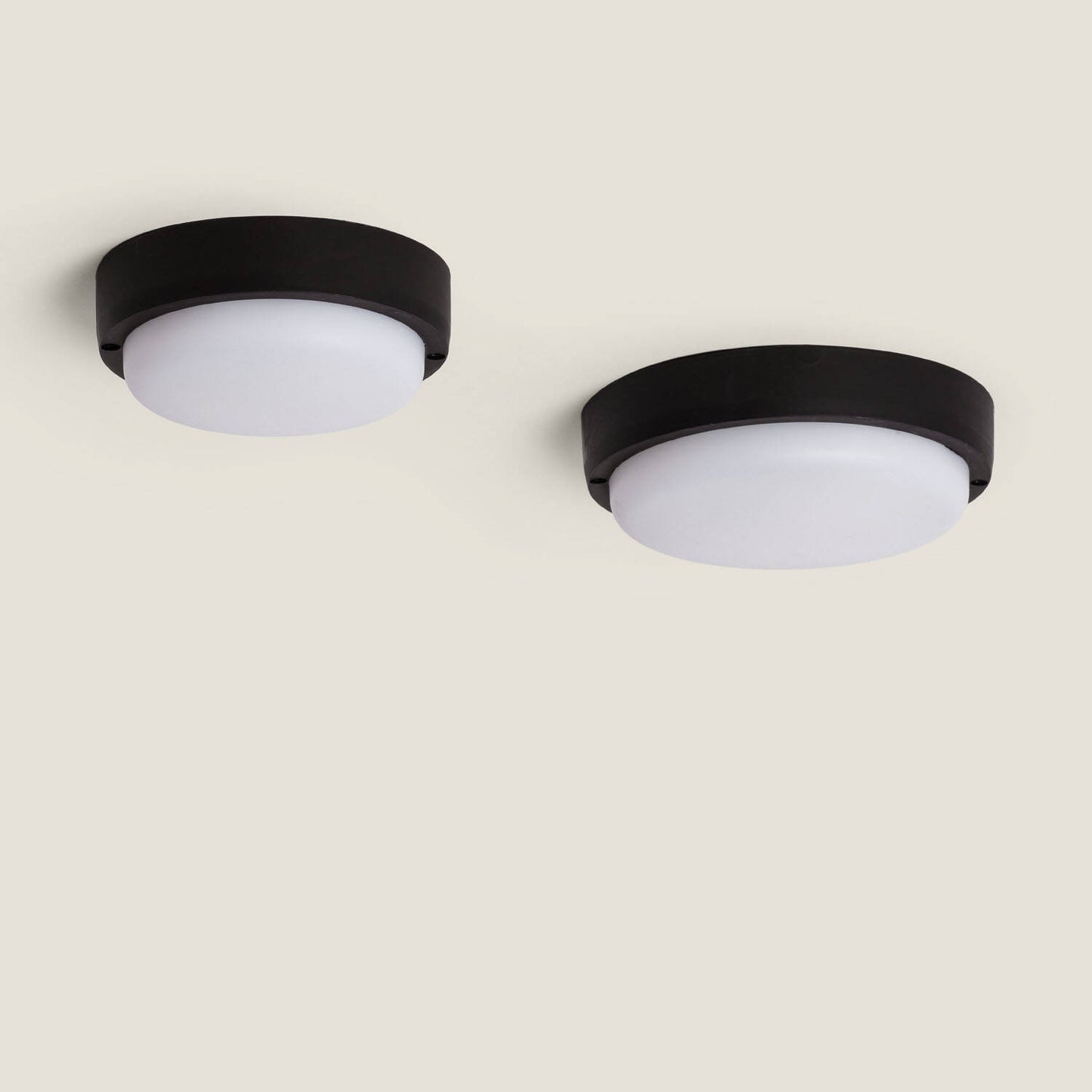 Plafón LED 25W Circular para Exterior Ø175 mm IP65 Hublot Black