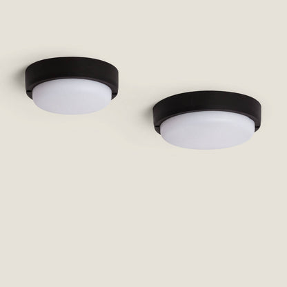 Plafón LED 25W Circular para Exterior Ø175 mm IP65 Hublot Black