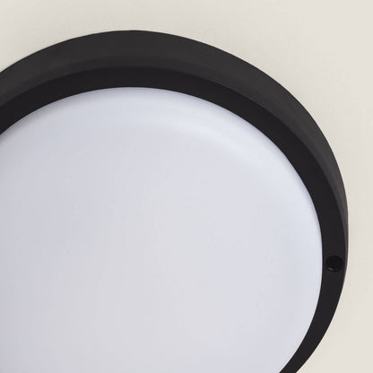 Plafón LED 25W Circular para Exterior Ø175 mm IP65 Hublot Black