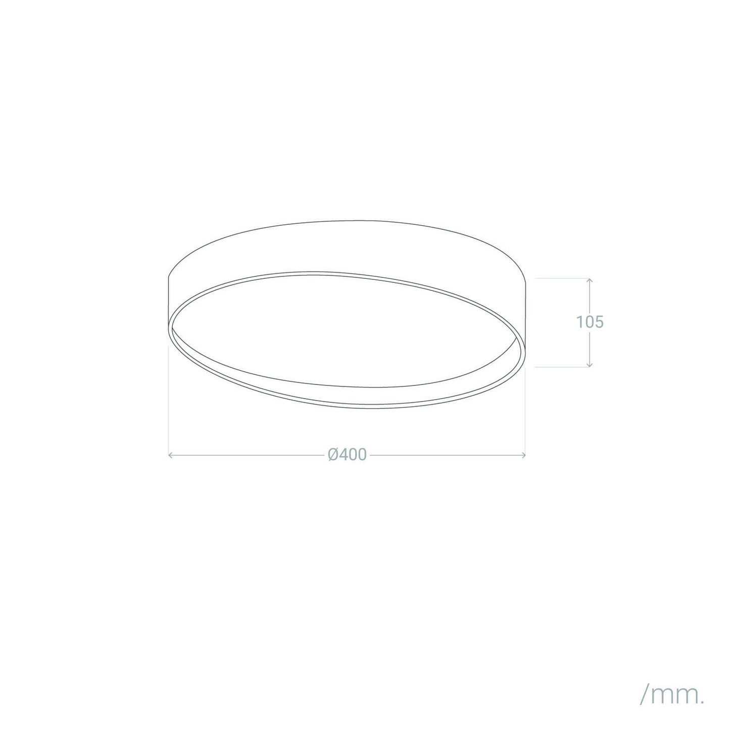 Plafón LED 28W Circular Ø400 mm CCT Seleccionable Liam