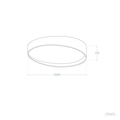 Plafón LED 28W Circular Ø400 mm CCT Seleccionable Liam