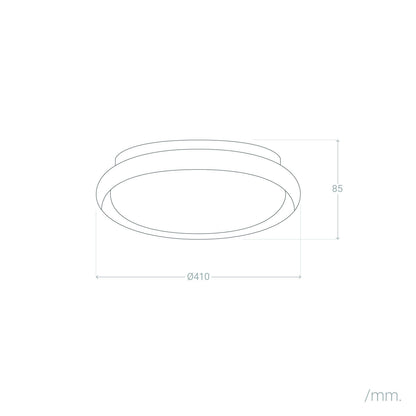 Plafón LED 28W Circular Ø410 mm CCT Seleccionable Rayan