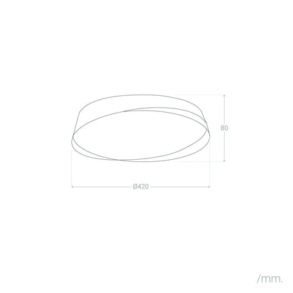 Plafón LED 28W Circular Ø420 mm CCT Seleccionable Nil