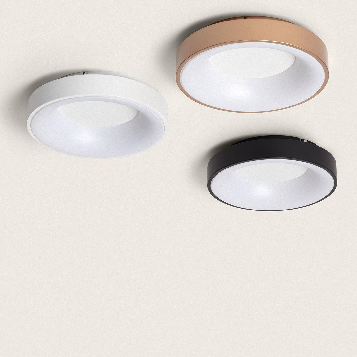 Plafón LED 30W Circular Aluminio Ø380 mm CCT Seleccionable Jacob