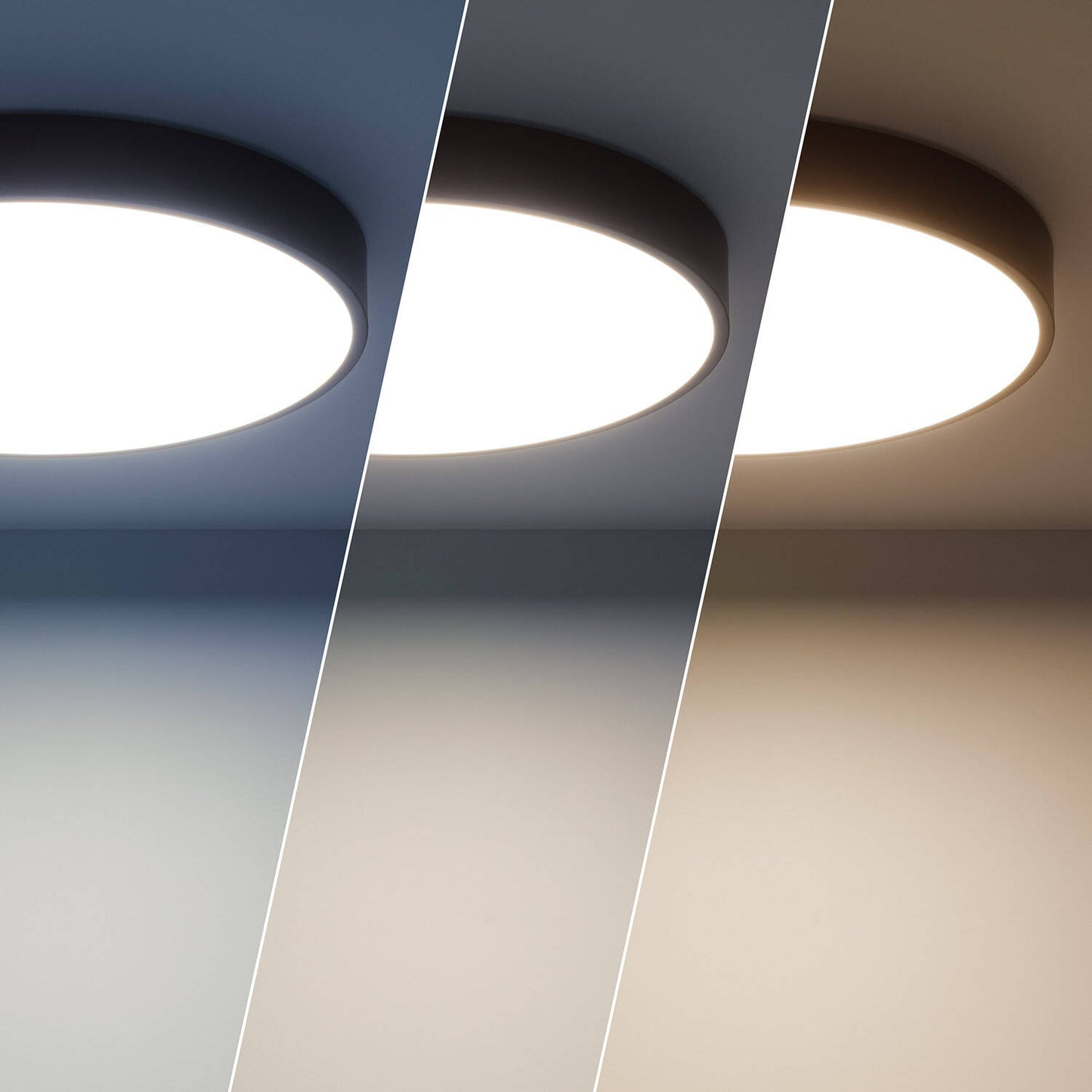 Plafón LED 30W Circular Metal Ø400 mm CCT Seleccionable Hidria