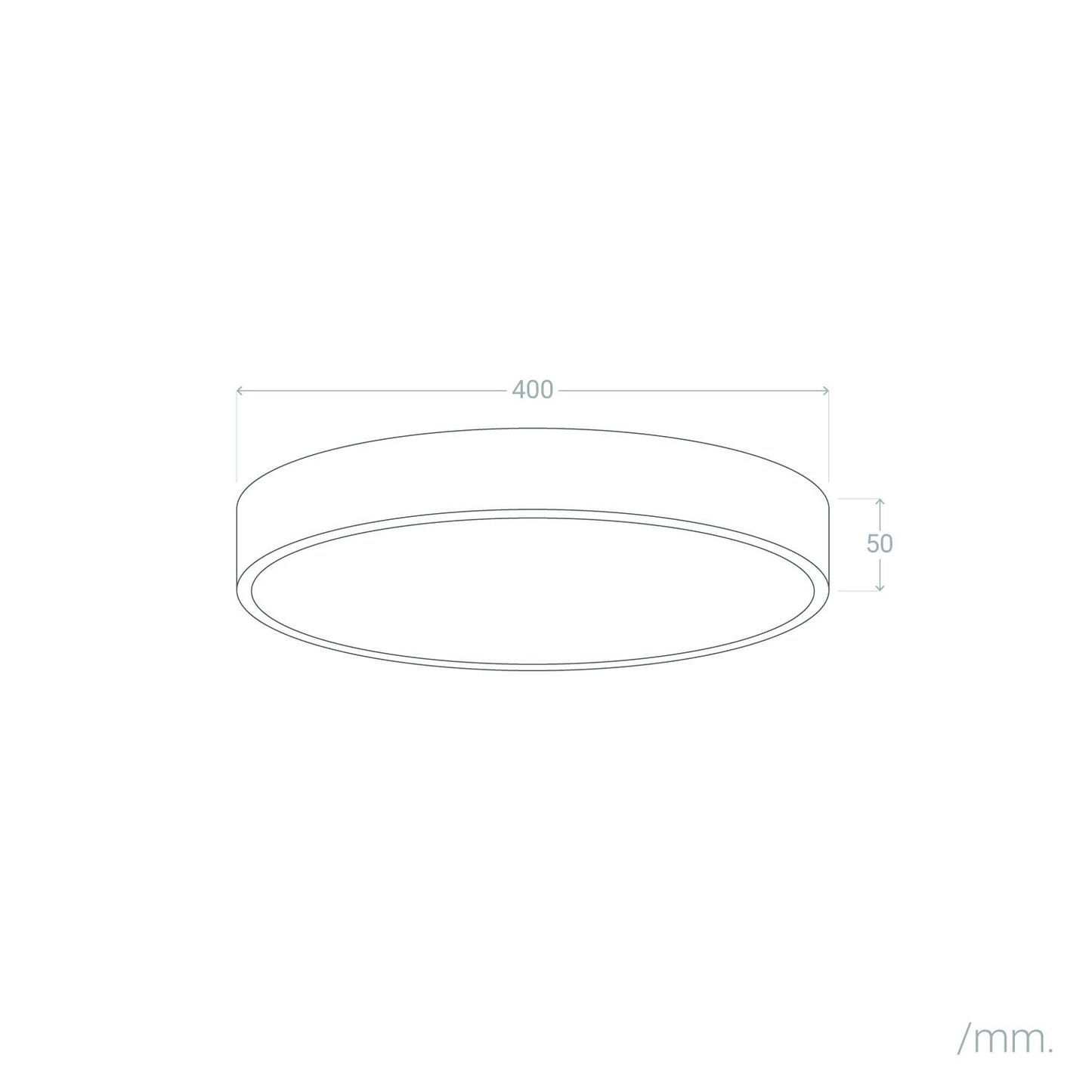 Plafón LED 30W Circular Metal Ø400 mm CCT Seleccionable Hidria