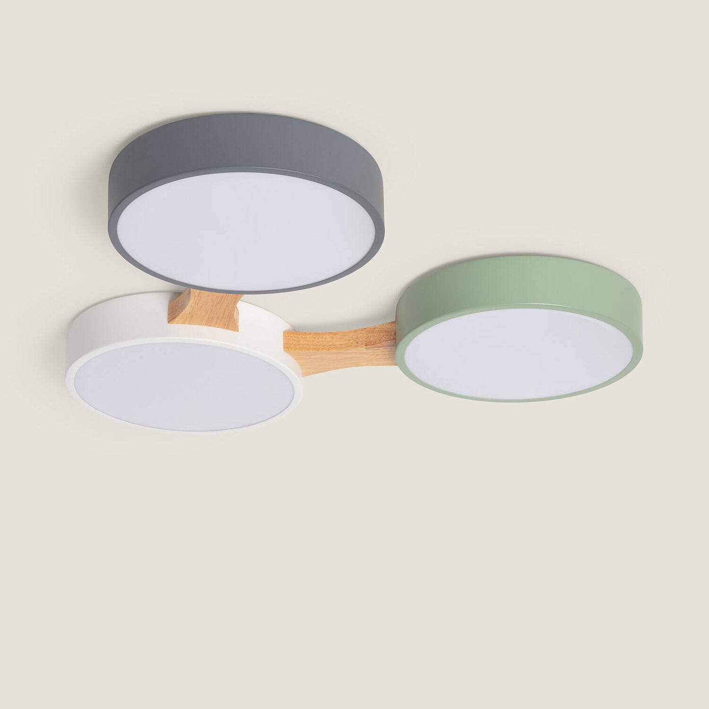 Plafón LED 30W Madera y Aluminio CCT Seleccionable Sams