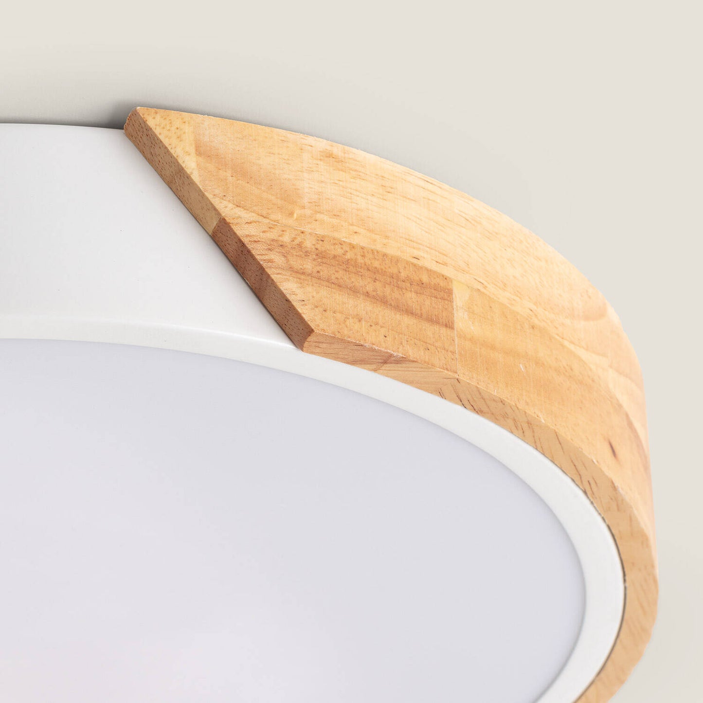 Plafón LED 36W Circular Madera y Aluminio Ø500 mm CCT Seleccionable Semi-Dari
