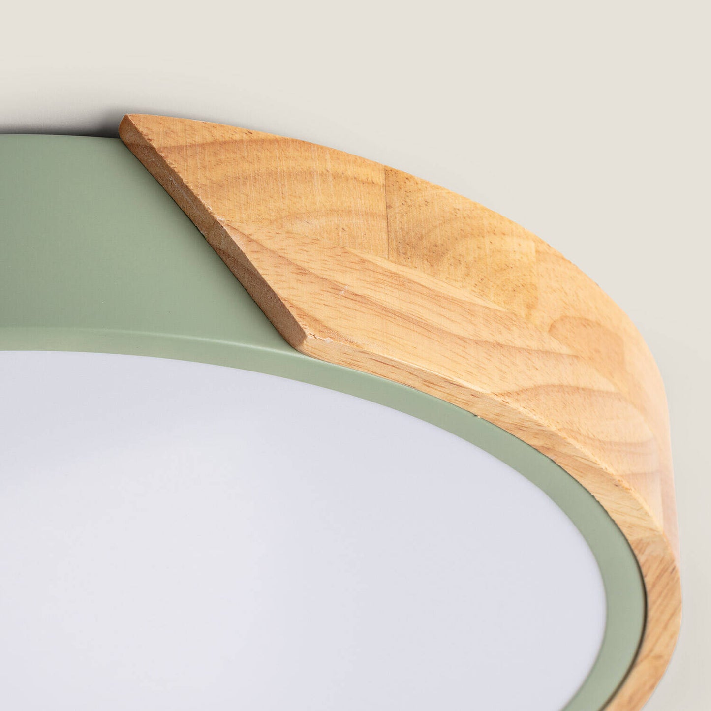 Plafón LED 36W Circular Madera y Aluminio Ø500 mm CCT Seleccionable Semi-Dari