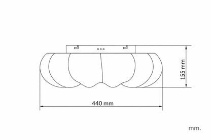Plafón LED 36W Circular Ø450 mm Tarby