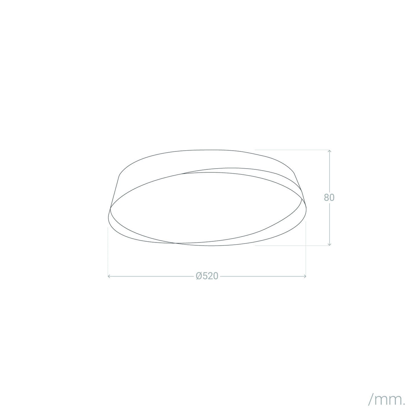Plafón LED 36W Circular Ø520 mm CCT Seleccionable Nil