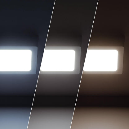 Plafón LED 6W Cuadrado Aluminio 105x105 mm Slim CCT Seleccionable Galán SwitchDimm