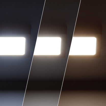 Plafón LED 6W Cuadrado Aluminio 105x105 mm Slim CCT Seleccionable Galán SwitchDimm