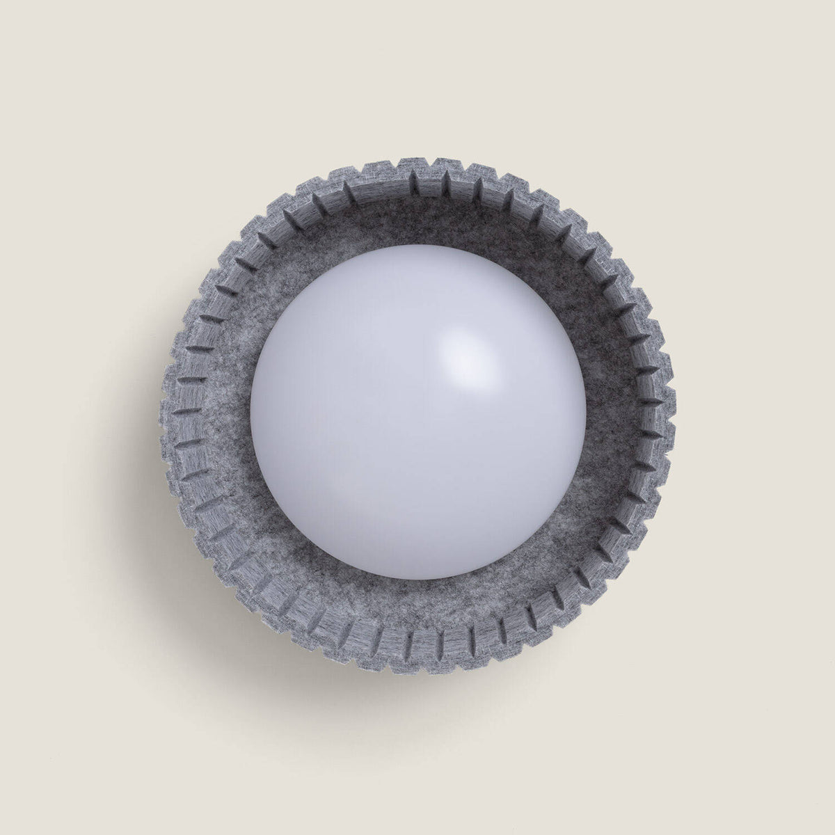 Plafón LED Acústico 9W Circular Fieltro Ø300 mm CCT Seleccionable Kaptyn