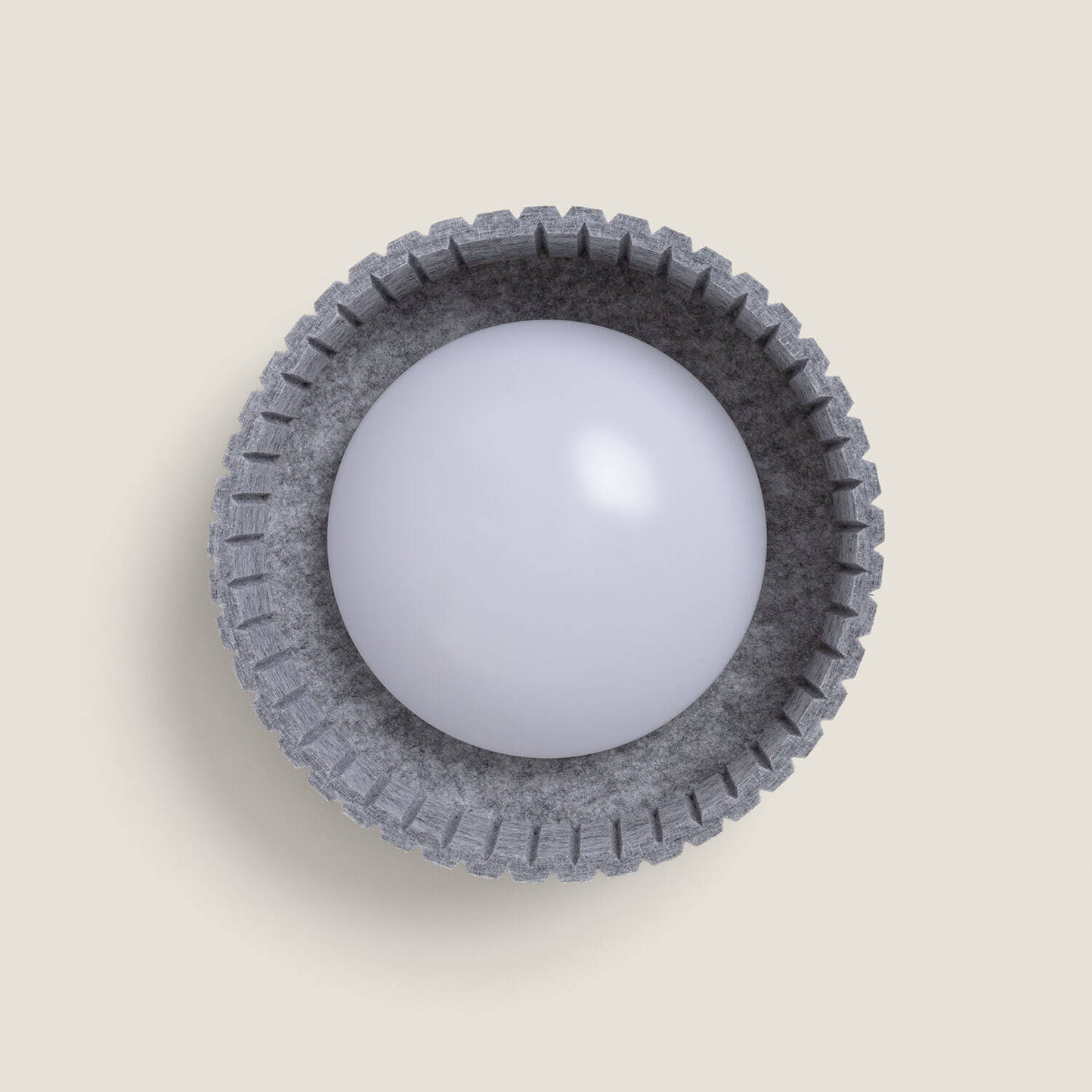 Plafón LED Acústico 9W Circular Fieltro Ø300 mm CCT Seleccionable Kaptyn