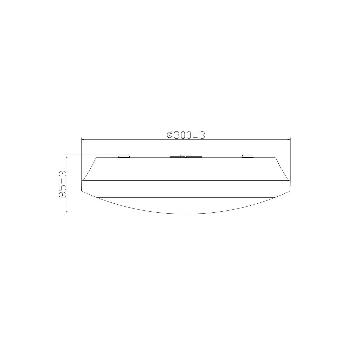 Plafón LED para Exterior 19-28W CCT Seleccionable Regulable Ø300 mm SwitchDimm