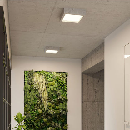 Plafón LED Riza Hormigón SOLLUX