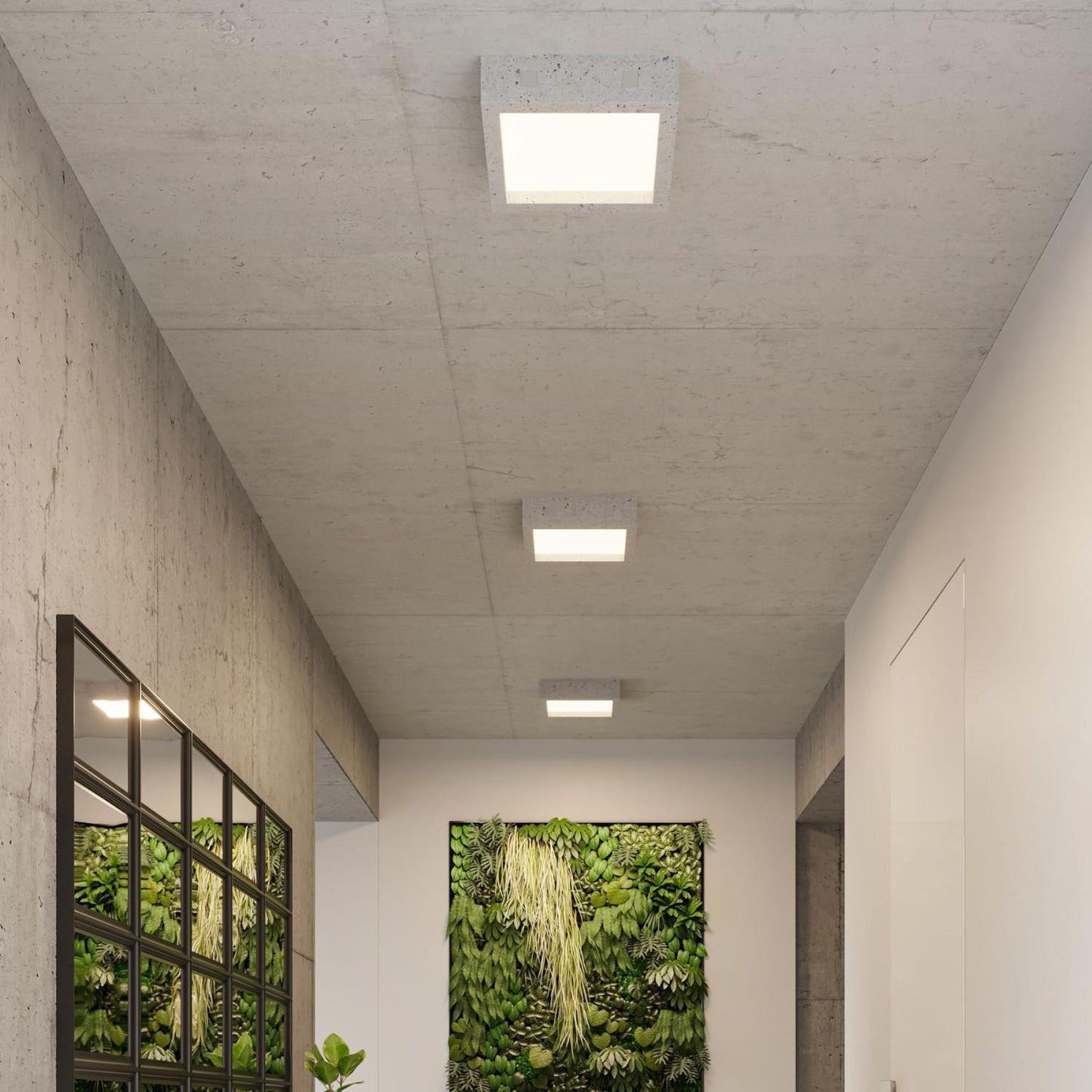 Plafón LED Riza Hormigón SOLLUX