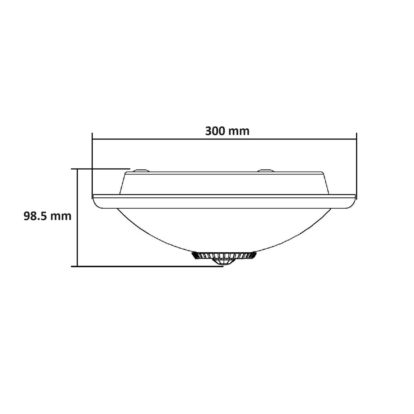 Plafón LED Techo 2x E27 Circular con Sensor de Movimiento PIR y Crepuscular Design