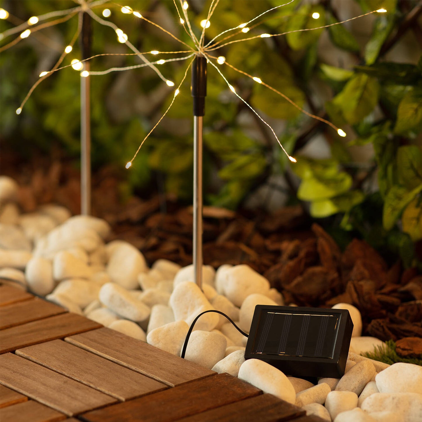 Set de 3 Pinchos LED Exterior Solar Diente de Leon