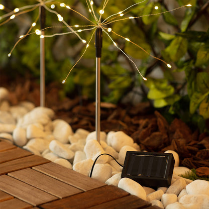 Set de 3 Pinchos LED Exterior Solar Diente de Leon