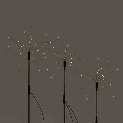 Set de 3 Pinchos LED Exterior Solar Diente de Leon
