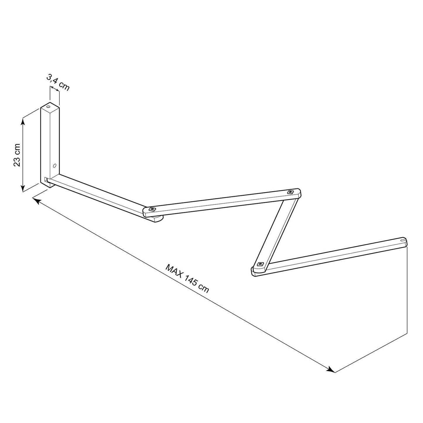 Soporte de Pared PINOCCHIO XL para Lámpara de Pared Creative-Cables Modelo PINOCCHIOXL01