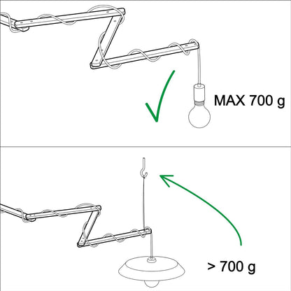 Soporte de Pared PINOCCHIO XL para Lámpara de Pared Creative-Cables Modelo PINOCCHIOXL01