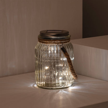 Tarro de Cristal LED Portátil Solar Winy