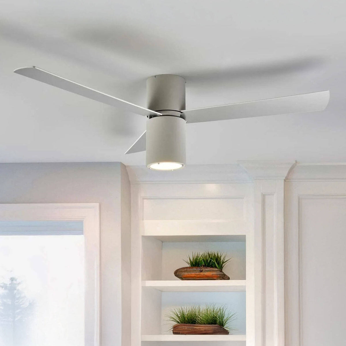 Ventilador de Techo Formentera Gris Aspas Reversibles 132cm Motor AC LEDS-C4 30-4393-N3-M1