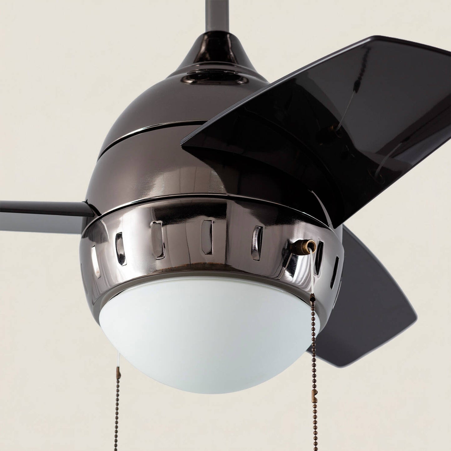 Ventilador de Techo LED Negro 66cm Modern