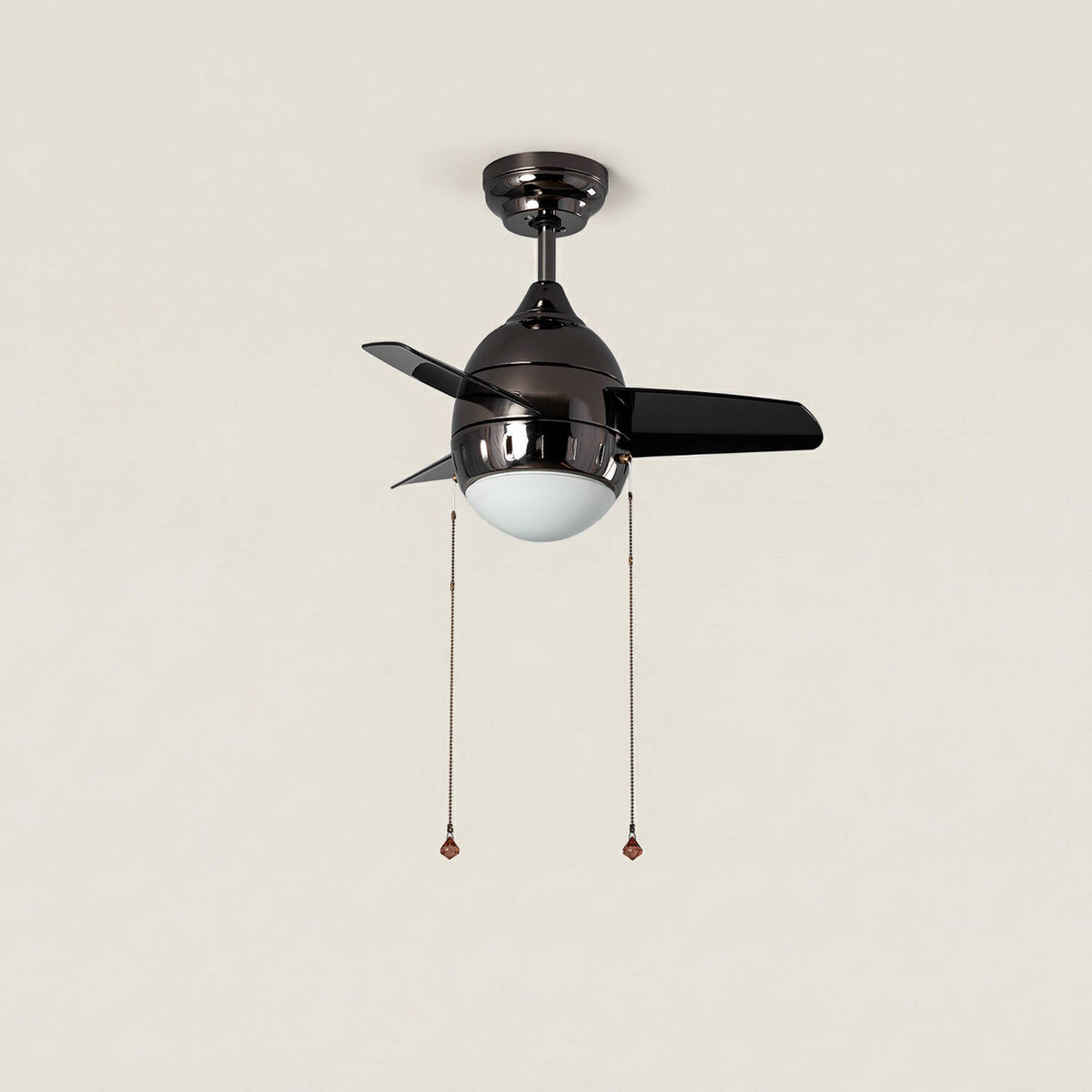 Ventilador de Techo LED Negro 66cm Modern