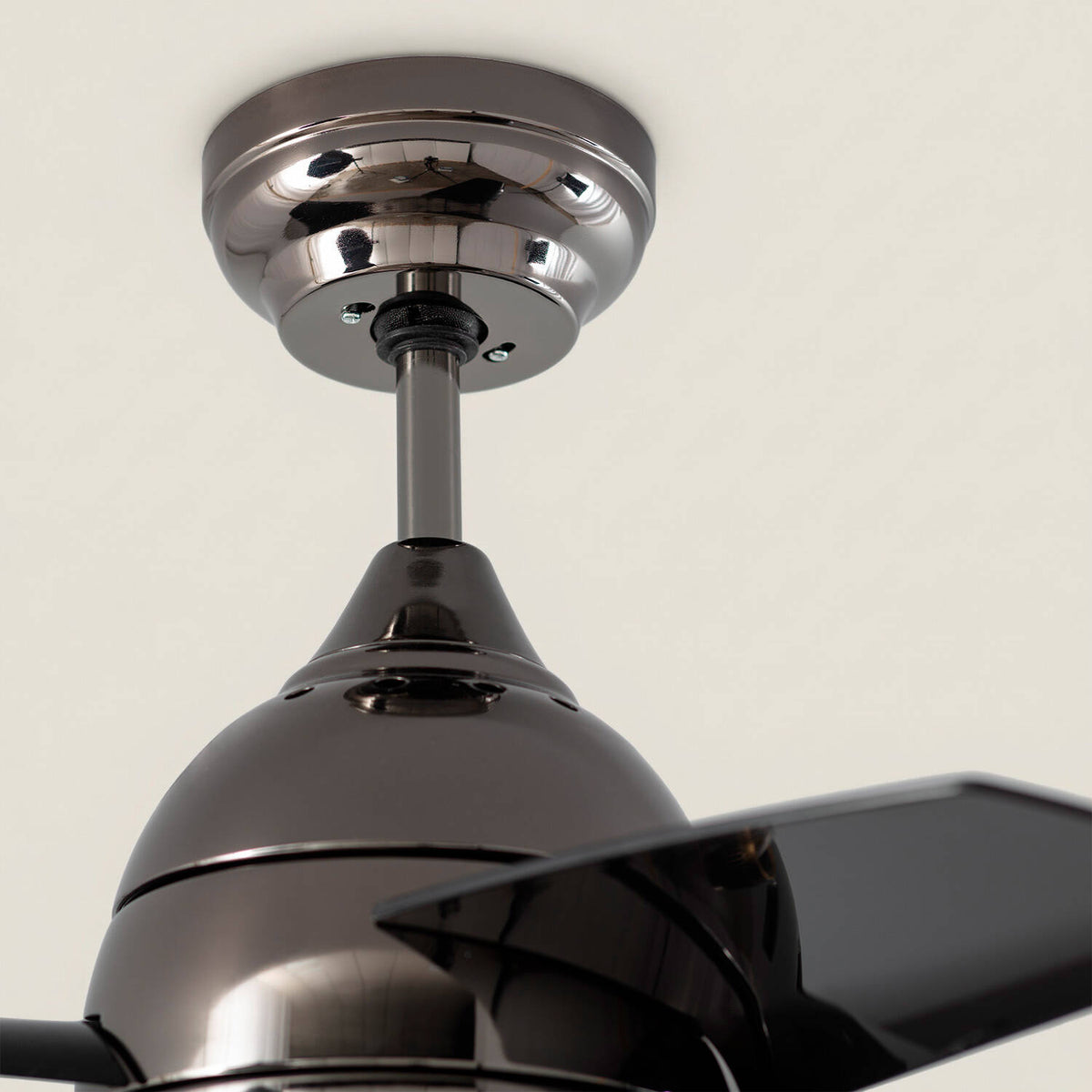 Ventilador de Techo LED Negro 66cm Modern