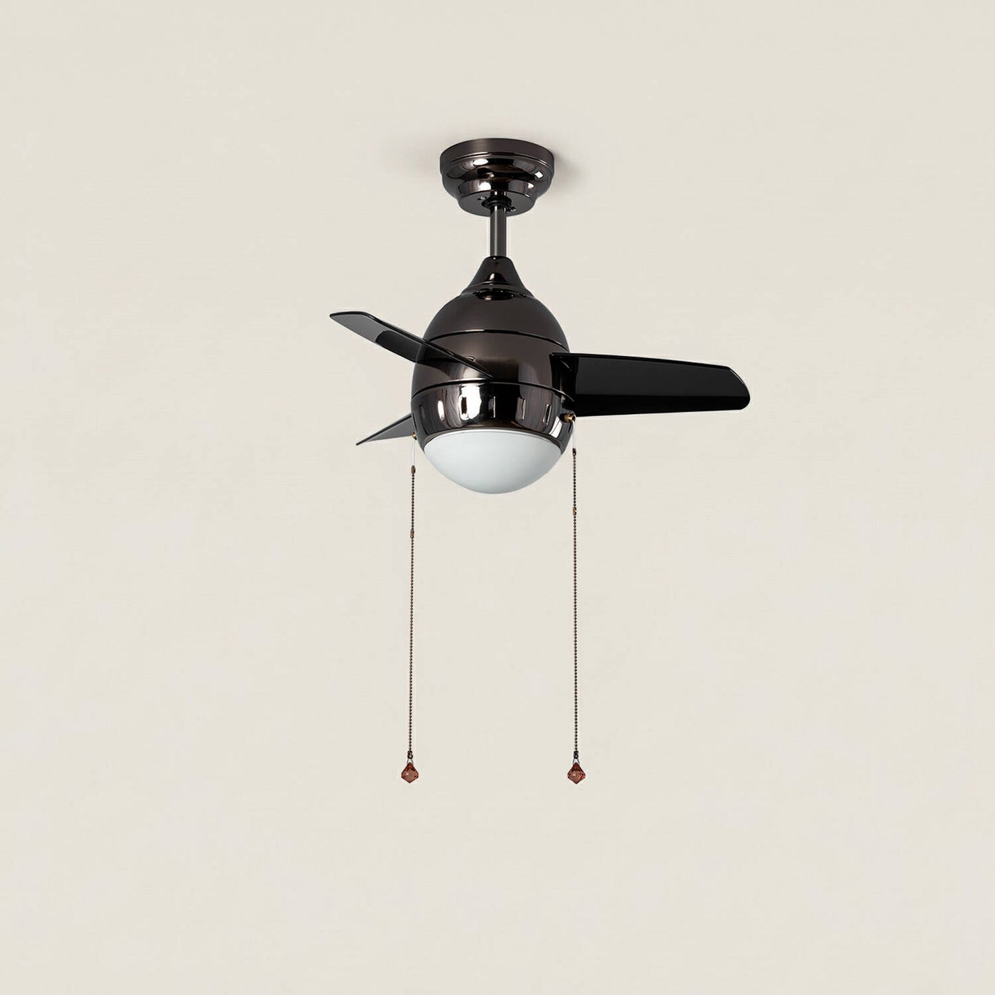 Ventilador de Techo LED Negro 66cm Modern