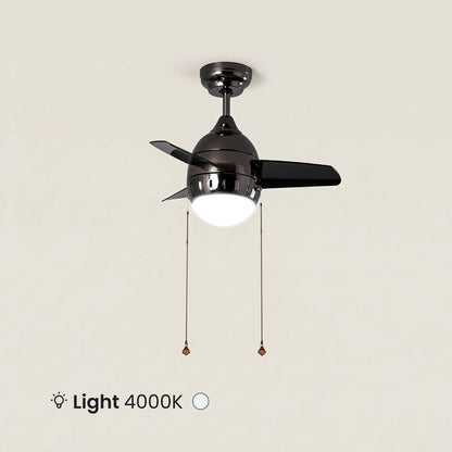 Ventilador de Techo LED Negro 66cm Modern