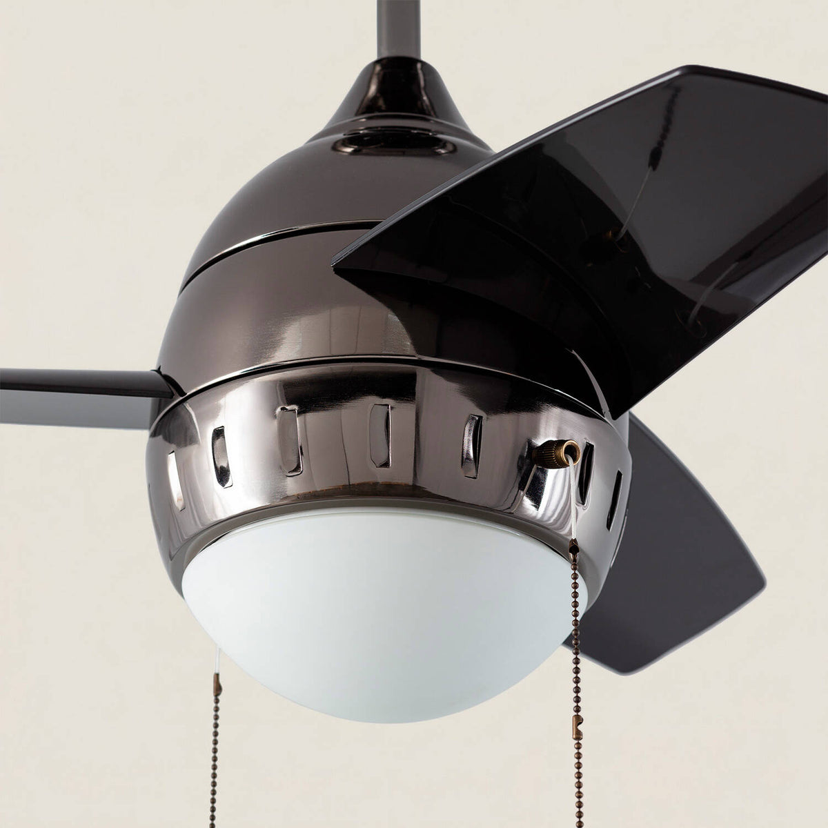 Ventilador de Techo LED Negro 66cm Modern