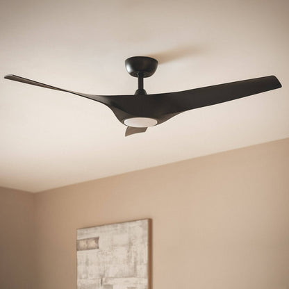 Ventilador de Techo Silencioso Egina Negro 132cm Motor DC