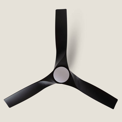 Ventilador de Techo Silencioso Egina Negro 132cm Motor DC