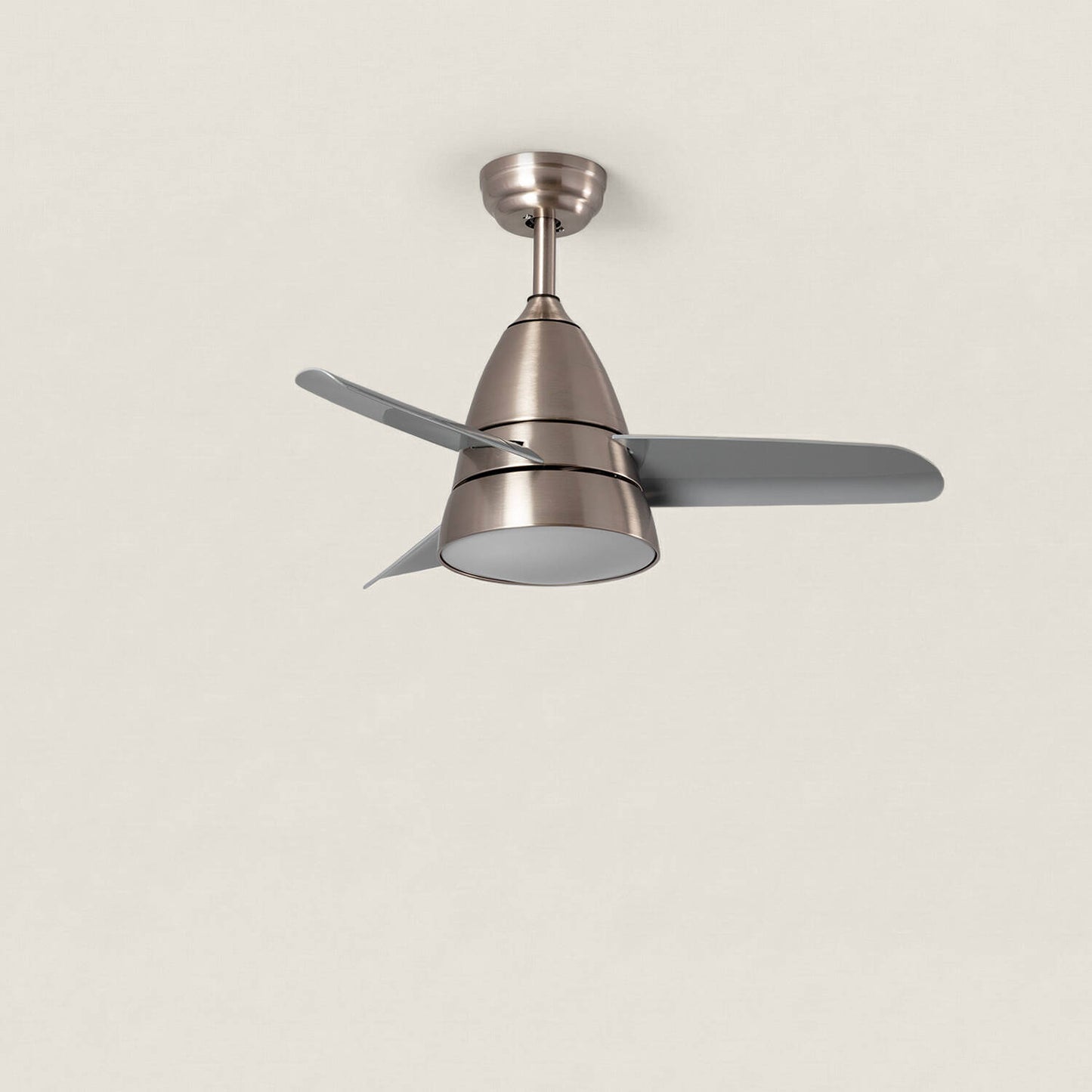 Ventilador de Techo Silencioso Industrial Plata 91cm Motor DC