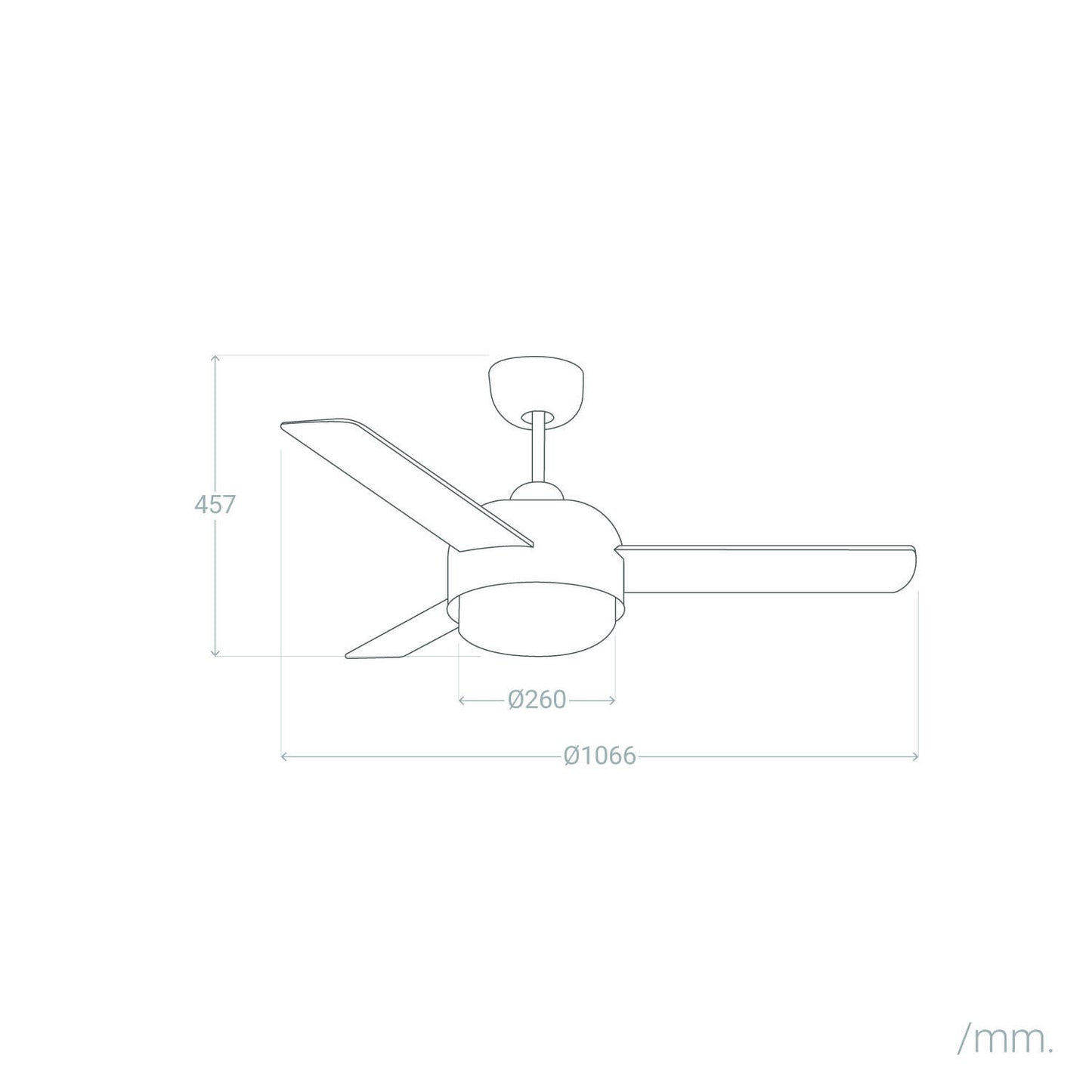 Ventilador de Techo Silencioso Klar Beige Aspas Reversibles 106.6cm Motor DC LEDS-C4 30-4864-16-F9