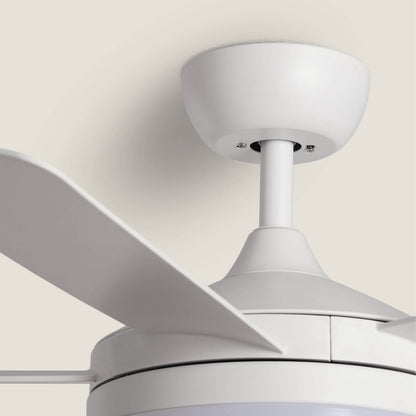 Ventilador de Techo Silencioso Patroclo Blanco 106cm Motor DC