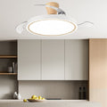 Ventilador de Techo LED KUPER Madera | Blanco Ø40cm