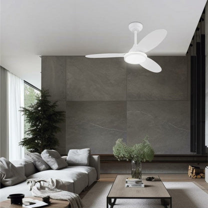 LED Ceiling Fan MAHON White | Black | Wood Ø107cm